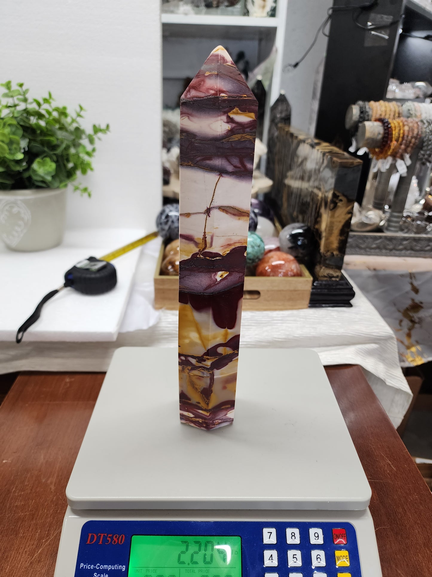 Tall Mookaite Tower 2 lbs qualifies for free shipping