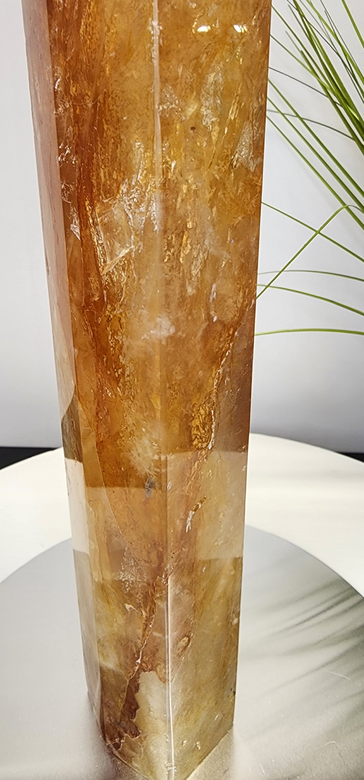 Extra Large Golden Healer and Fire Quartz Tower