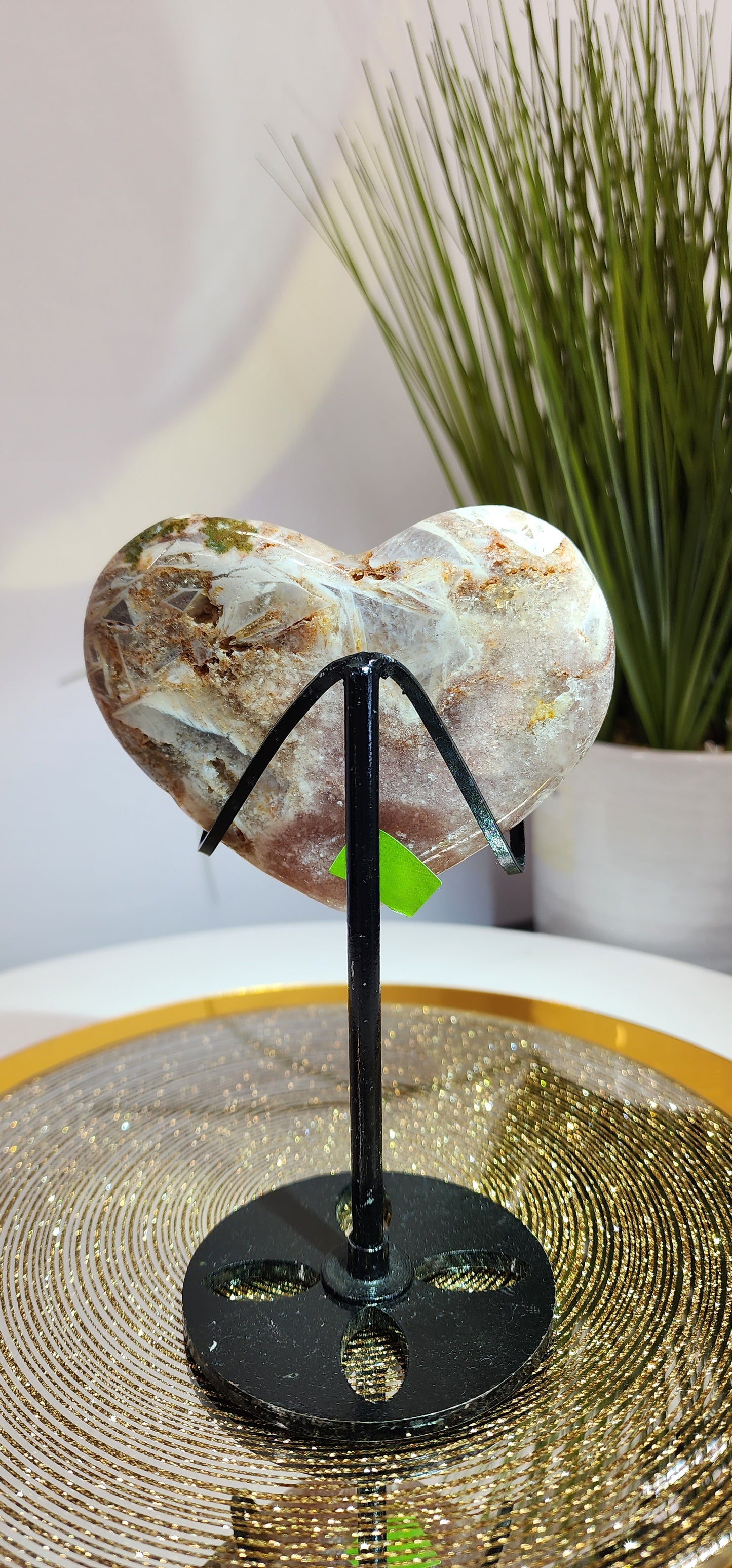 Pink Amethyst Puff Heart