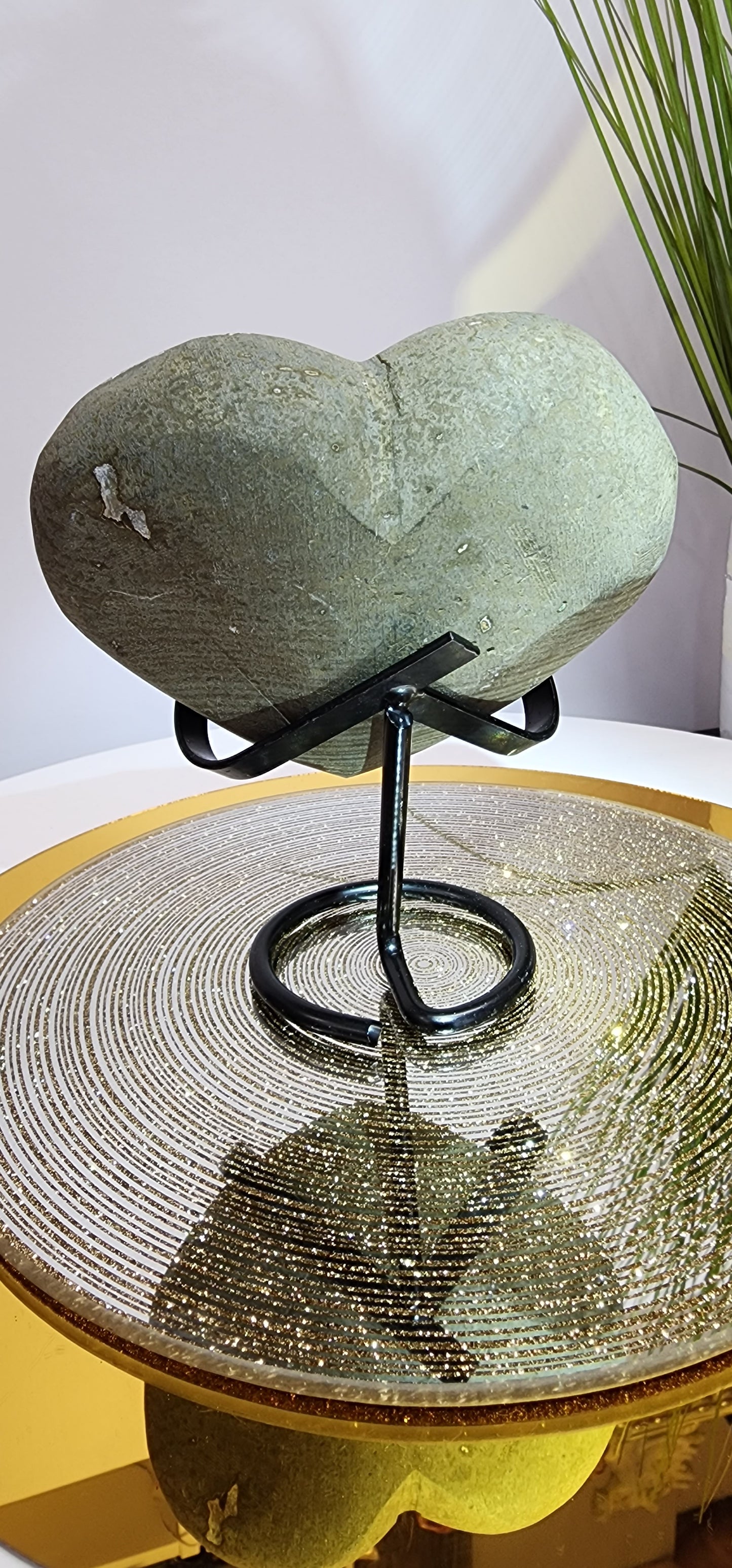 Druzy Black Amethyst Heart