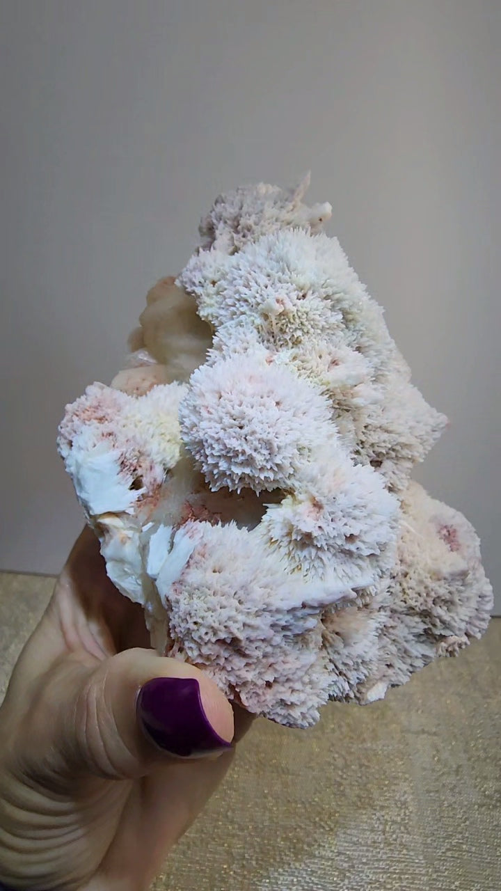 Mordenite and Scolecite with Stilbite Specimen from India