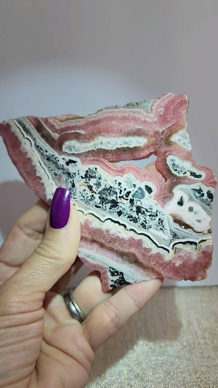 Rhodochrosite Slab