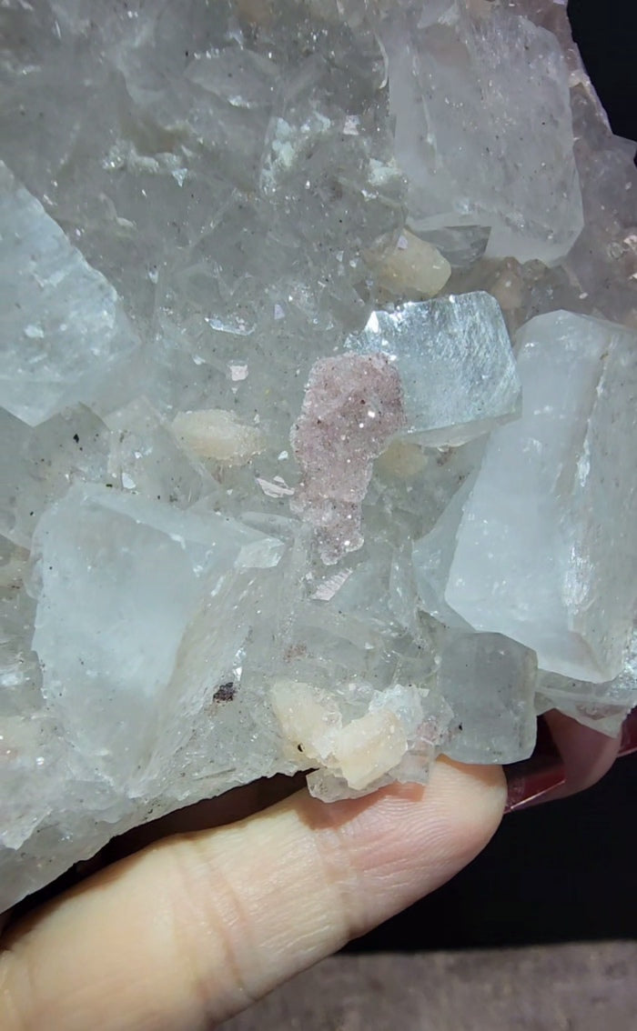Zeolite /Apophylite With Stilbite and Chalcedony