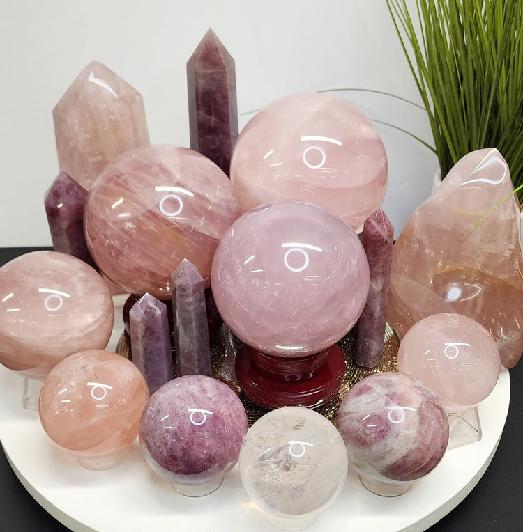 Rose Quartz & Lavender Quartz