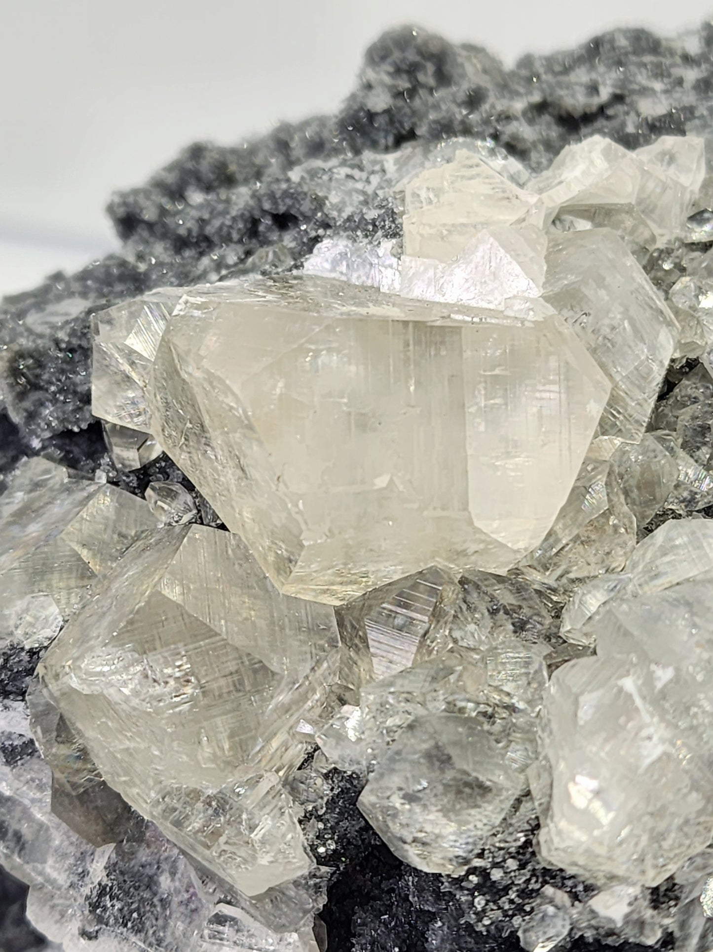 Large Apophylite With Sugar Druzy Chalcedony Matrix over 2.5lbs qualifies for free shipping