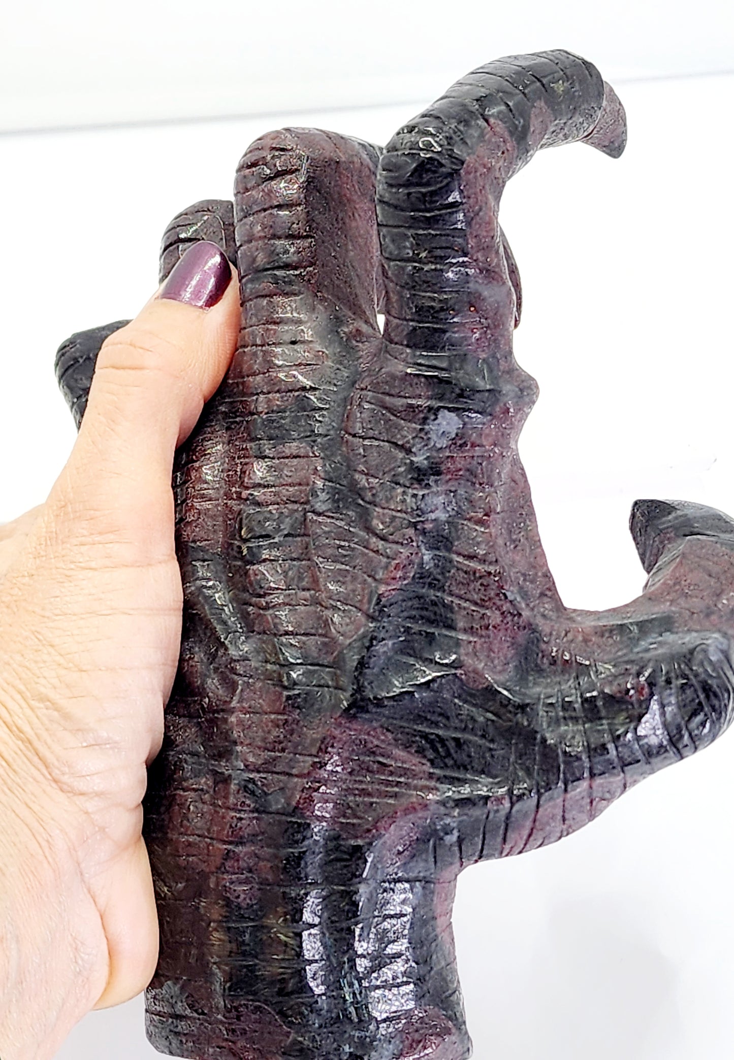 Large Garnet Nummite Hand Carving 3lb qualifies for free shipping