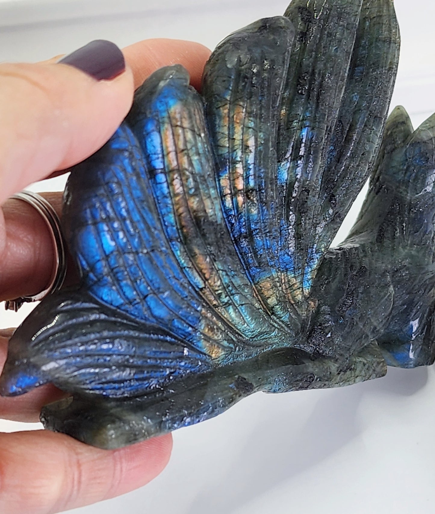 Labradorite Nine Tail Fox qualifies for free shipping