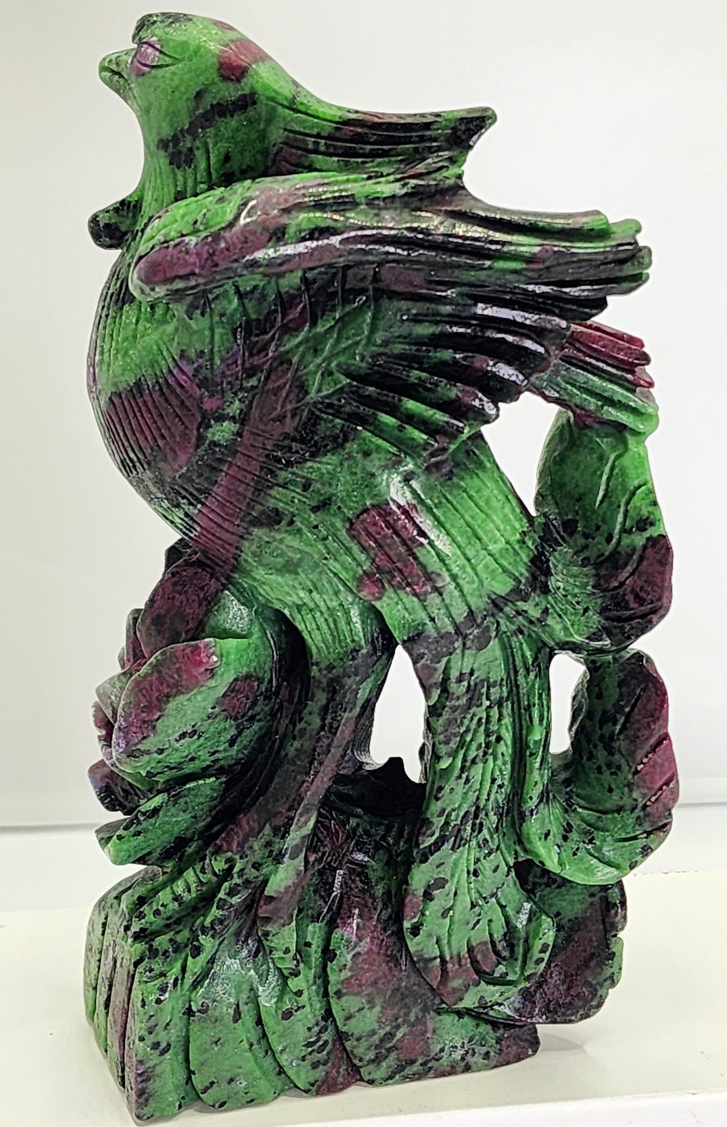 Large Ruby Zoisite Pheonix Carving over 4lbs qualifies for free shipping