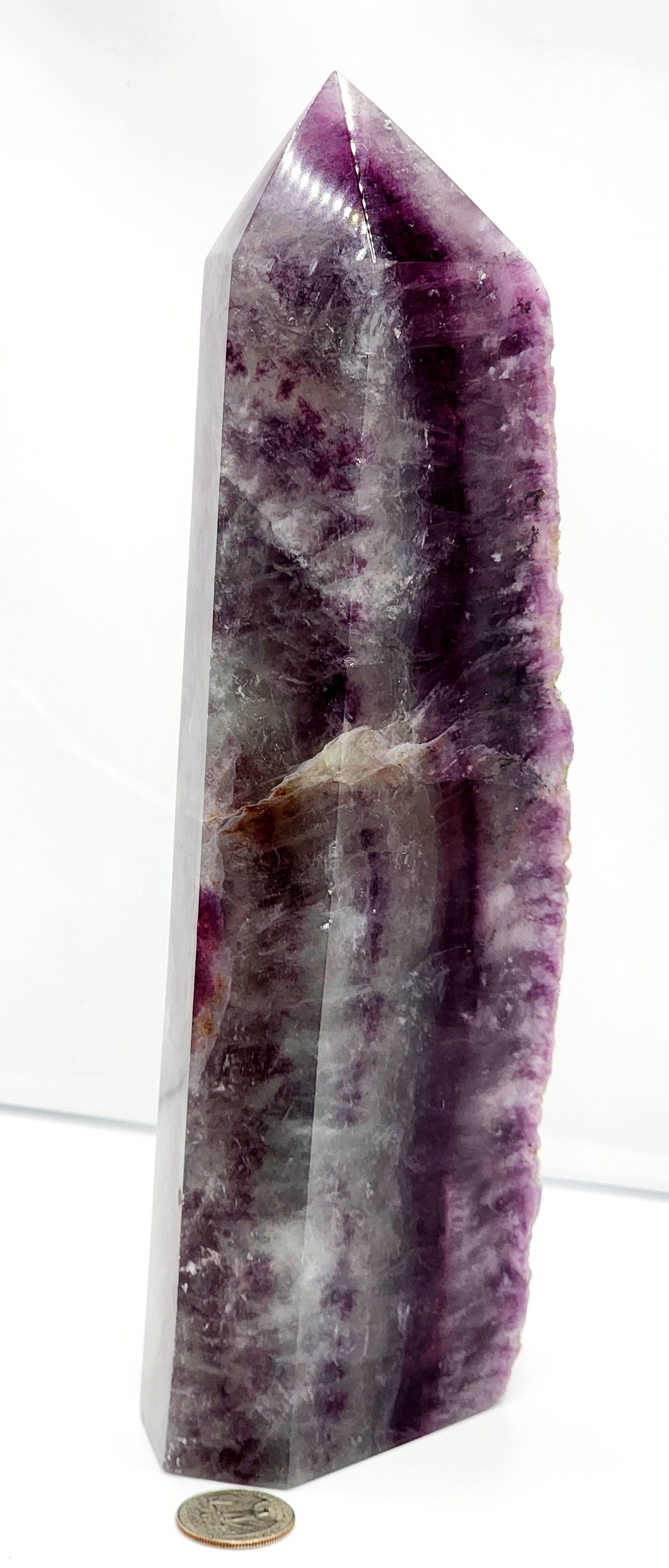 Large Fluorite Tower from Mongolia 6Lbs 11"+ Tall qualifies for free shipping