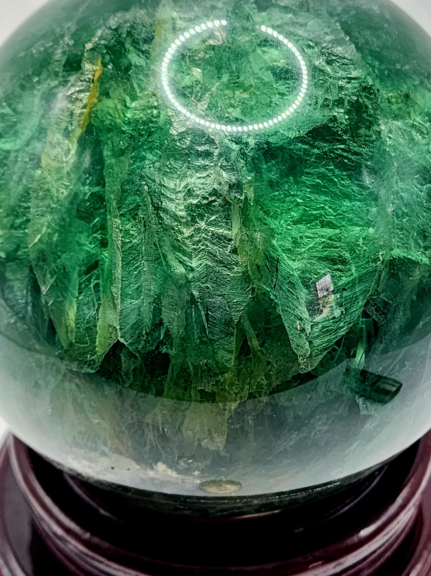 Large Green Fluorite Sphere 120mm over 8lbs qualifies for free shipping