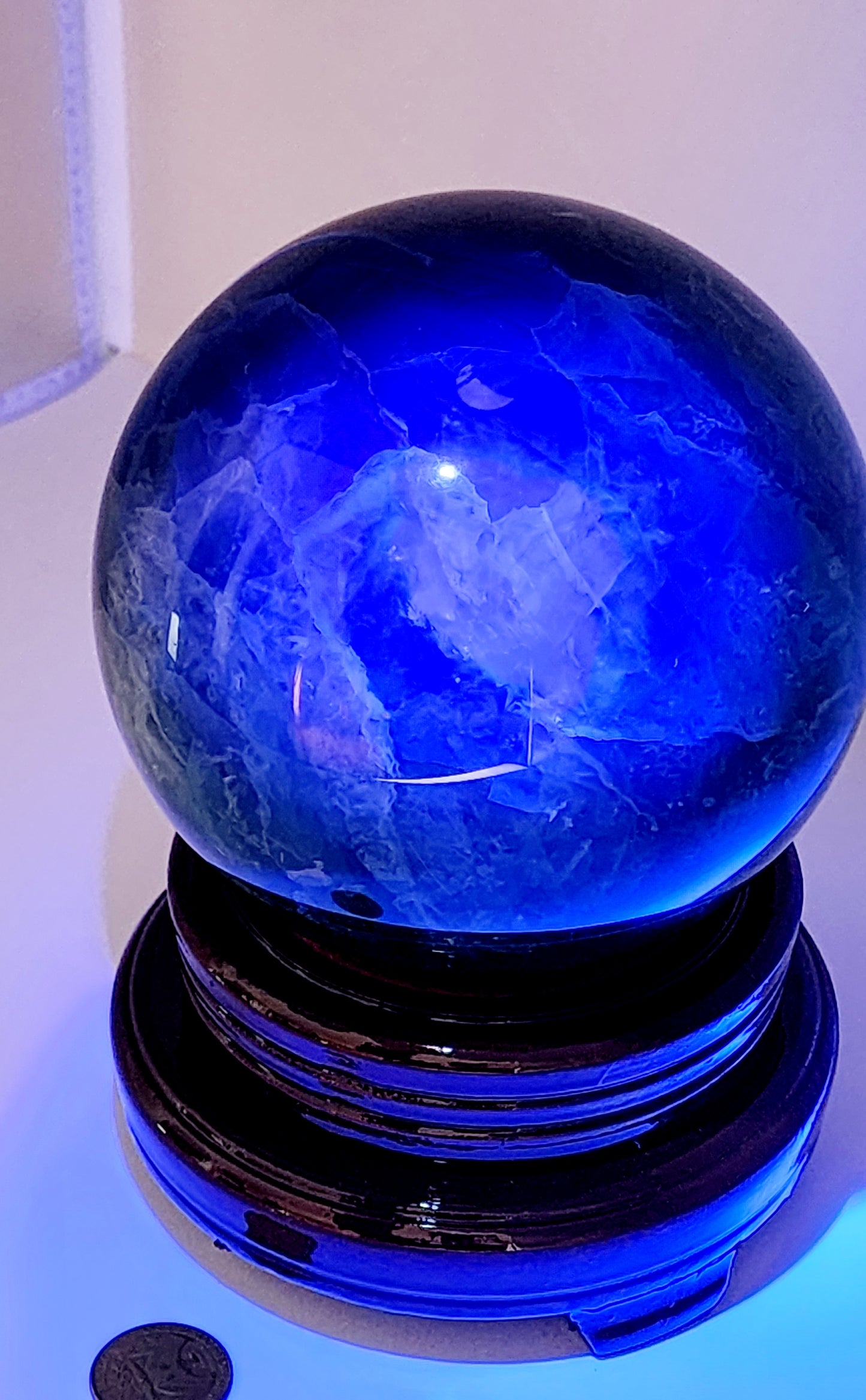 Large Green Fluorite Sphere 120mm over 8lbs qualifies for free shipping