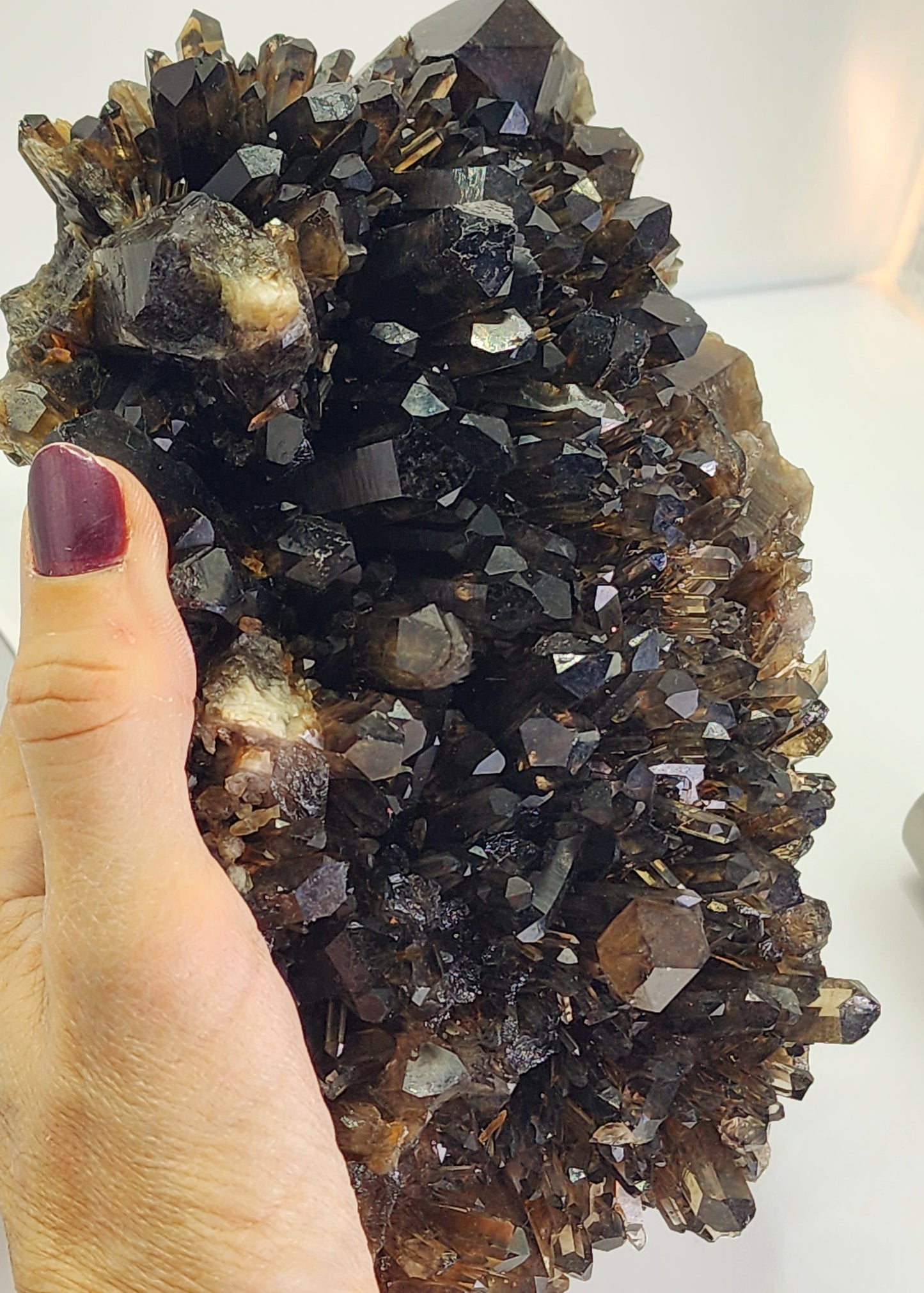 Large Dark Smokey Cluster from Brazil 3lbs qualifies for free shipping