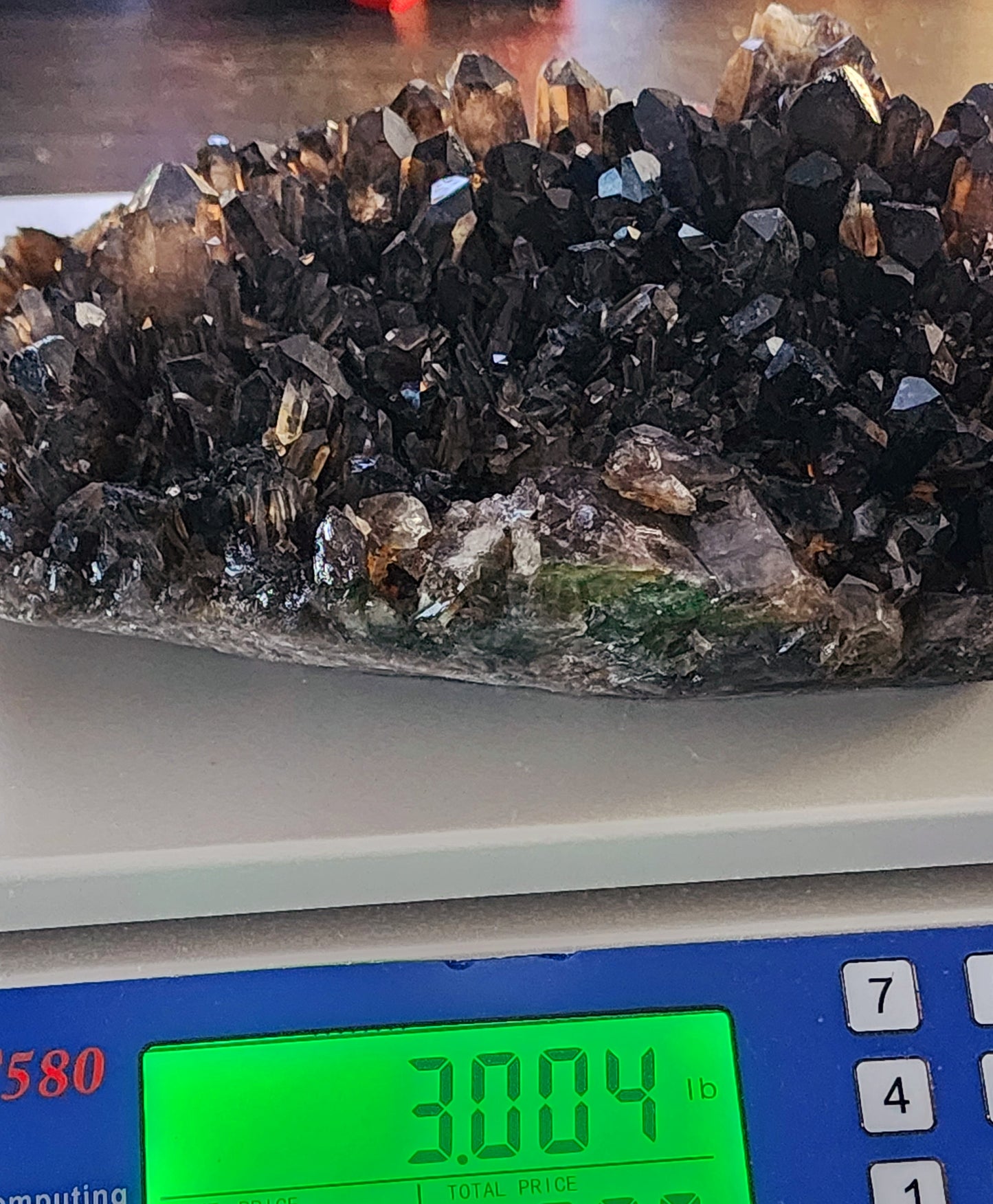 Large Dark Smokey Cluster from Brazil 3lbs qualifies for free shipping