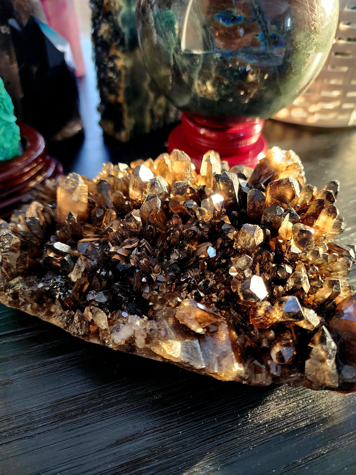 Large Dark Smokey Cluster from Brazil 3lbs qualifies for free shipping