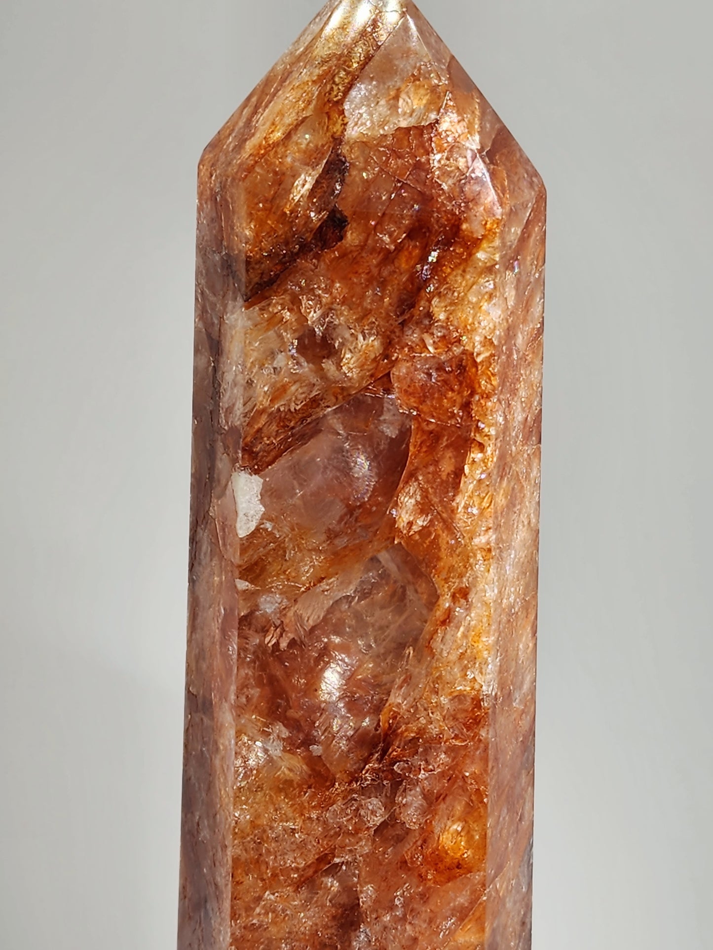 Fire Quartz/Golden Healer Tower Large 11"Tall 3lbs qualifies for free shipping
