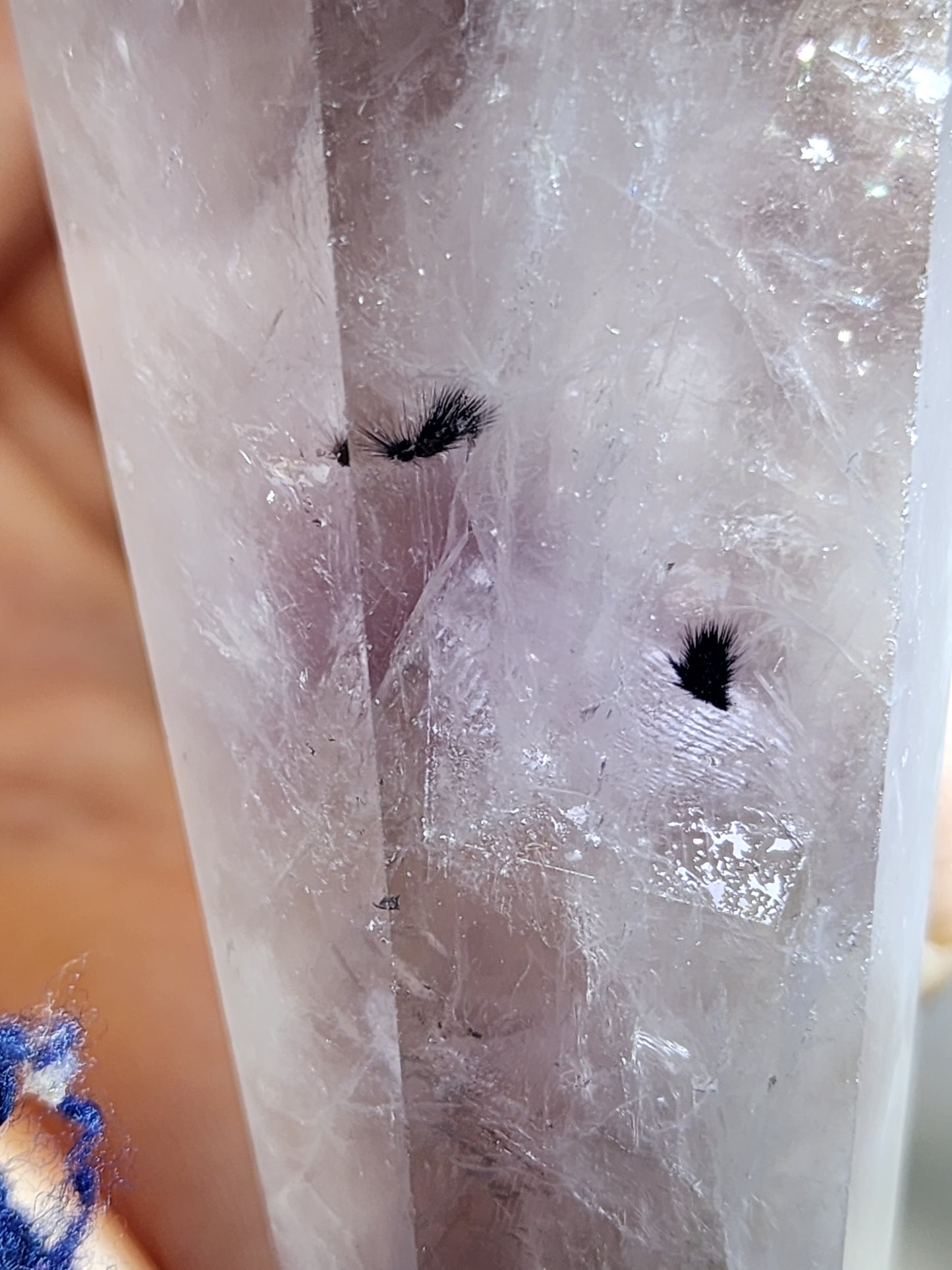 Large Amethyst /Citrine Wand (Scepter) with Metal Stand 1lb qualifies for free shipping