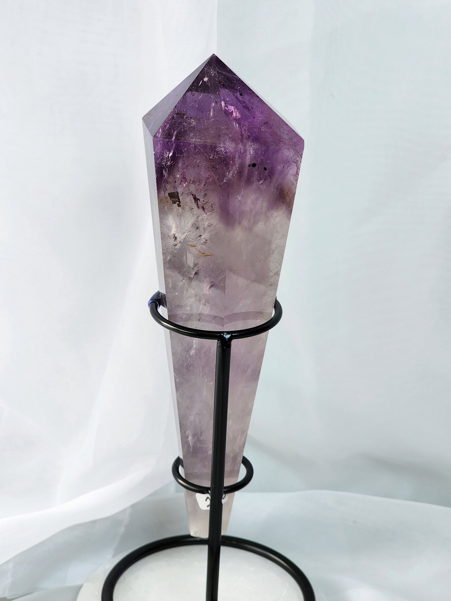 Amethyst/Citrine Wand (Scepter)With Metal Stand qualifies for free shipping