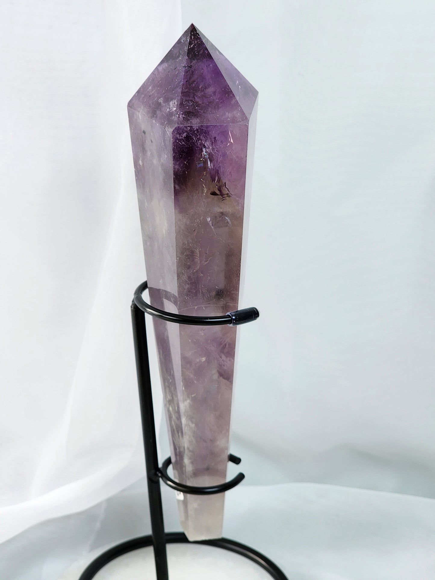 Amethyst/Citrine Wand (Scepter)With Metal Stand qualifies for free shipping