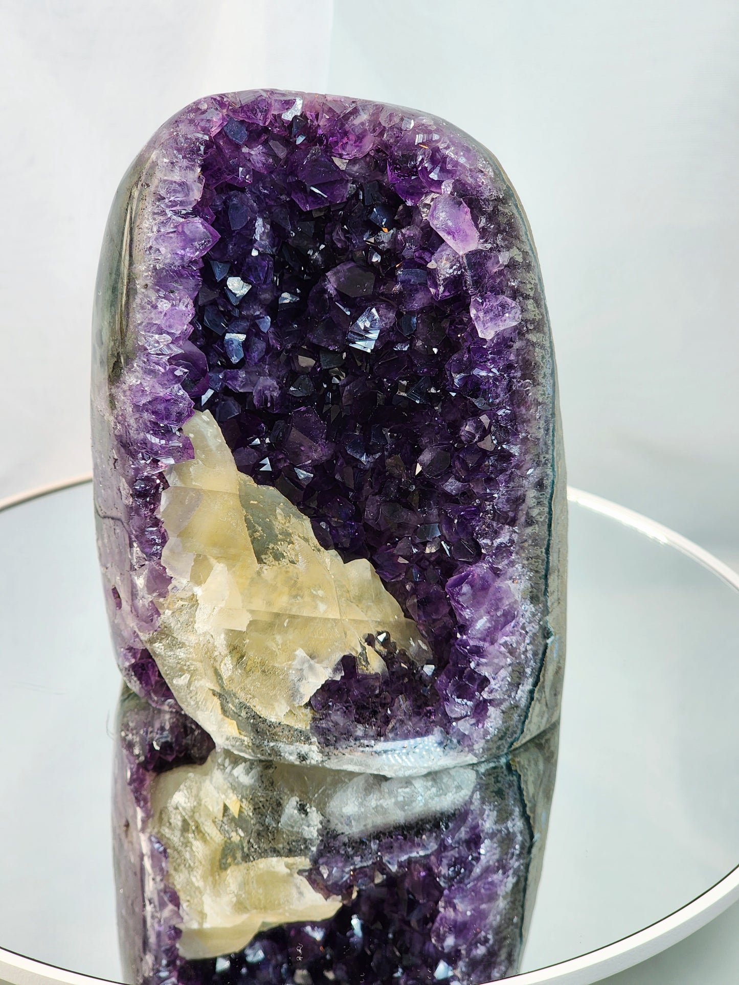 Druzy Amethyst Cathedral/Flat Base From Uruguay over 2lbs qualifies for free shipping