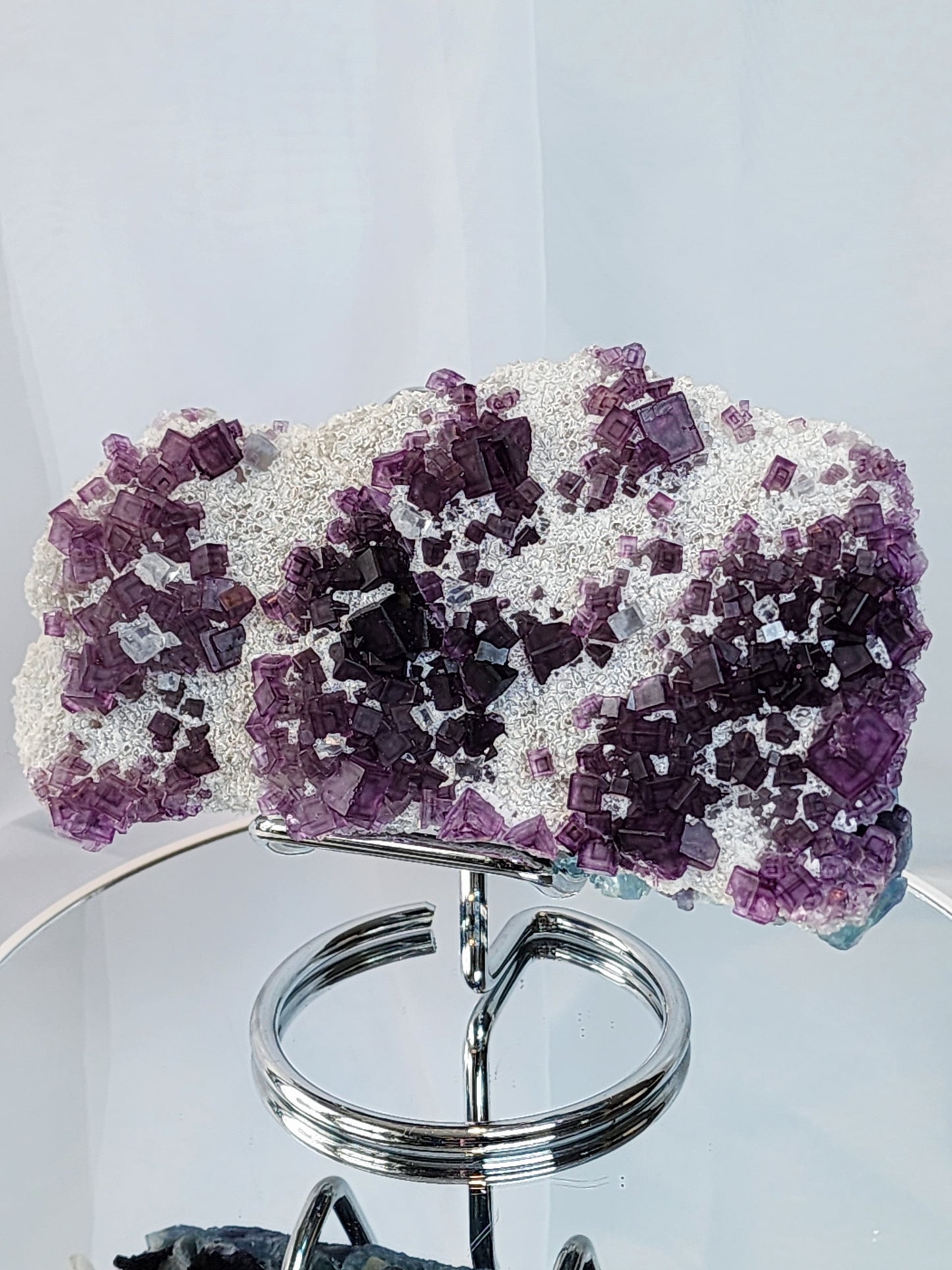 Purple Window Fluorite Specimen from Zhejiang appx 1.5lbs qualifies for free shipping