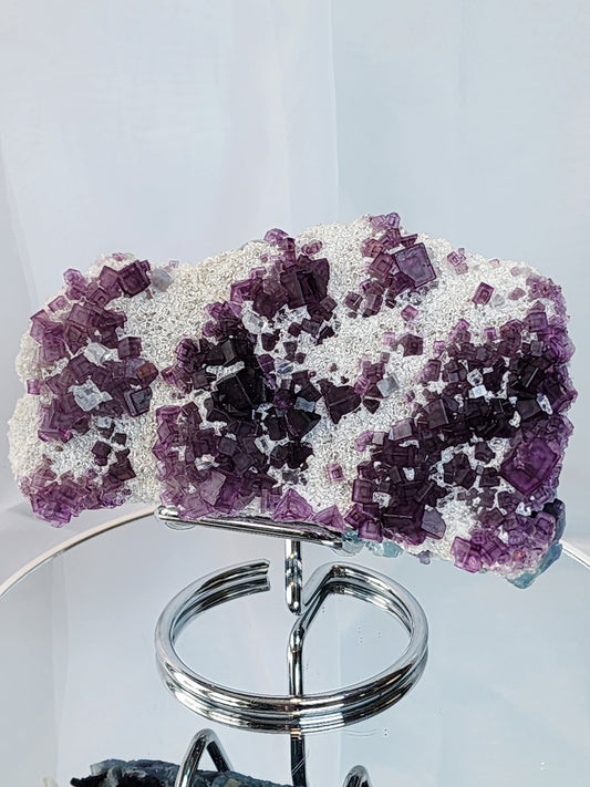 Purple Window Fluorite Specimen from Zhejiang appx 1.5lbs qualifies for free shipping