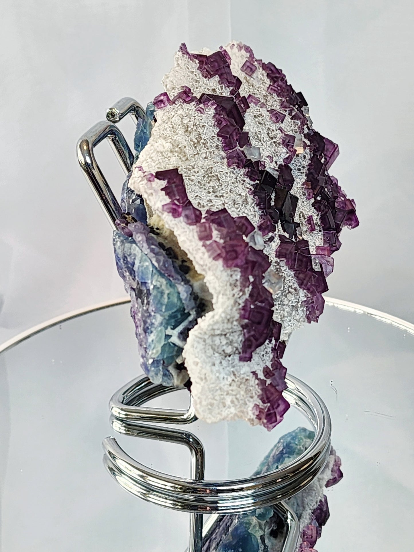 Purple Window Fluorite Specimen from Zhejiang appx 1.5lbs qualifies for free shipping