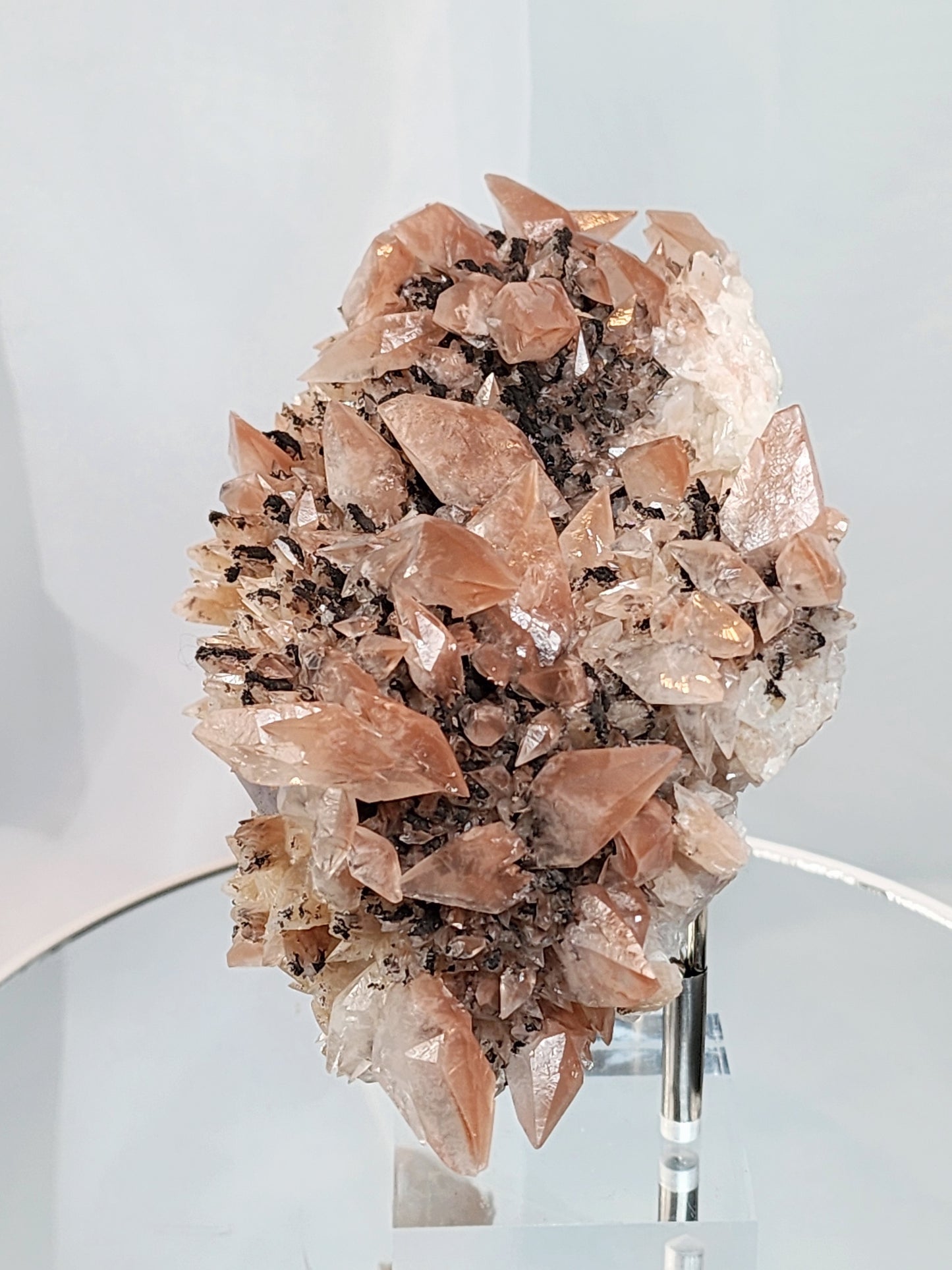 Red Phantom Feather Calcite Spcimen from India over 2lbs qualifies for free shipping