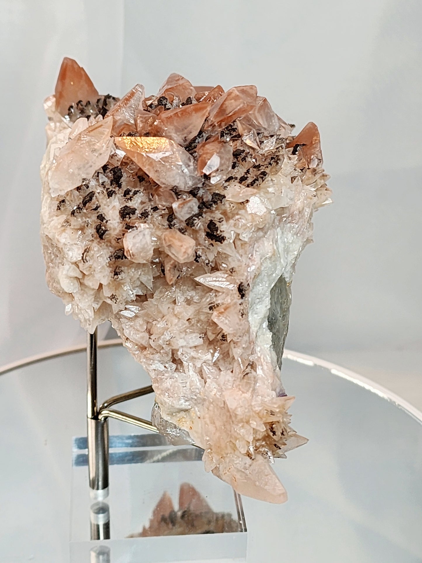 Red Phantom Feather Calcite Spcimen from India over 2lbs qualifies for free shipping