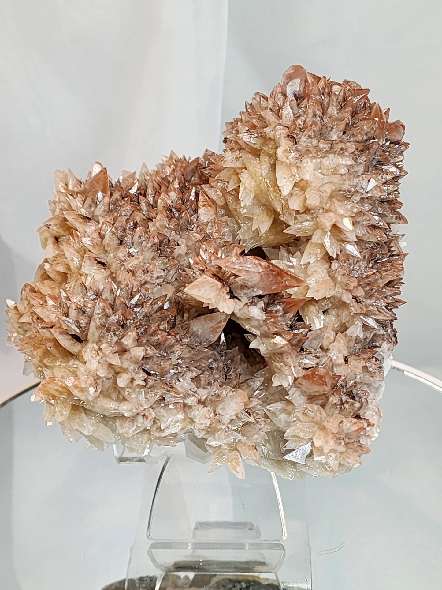 Red Phantom Feather Calcite Spcimen from India over 2lbs qualifies for free shipping