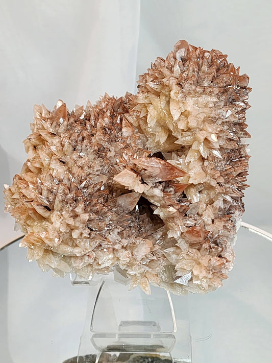 Red Phantom Feather Calcite Spcimen from India over 2lbs qualifies for free shipping