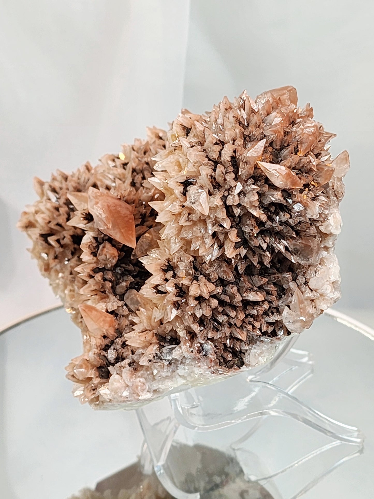 Red Phantom Feather Calcite Spcimen from India over 2lbs qualifies for free shipping