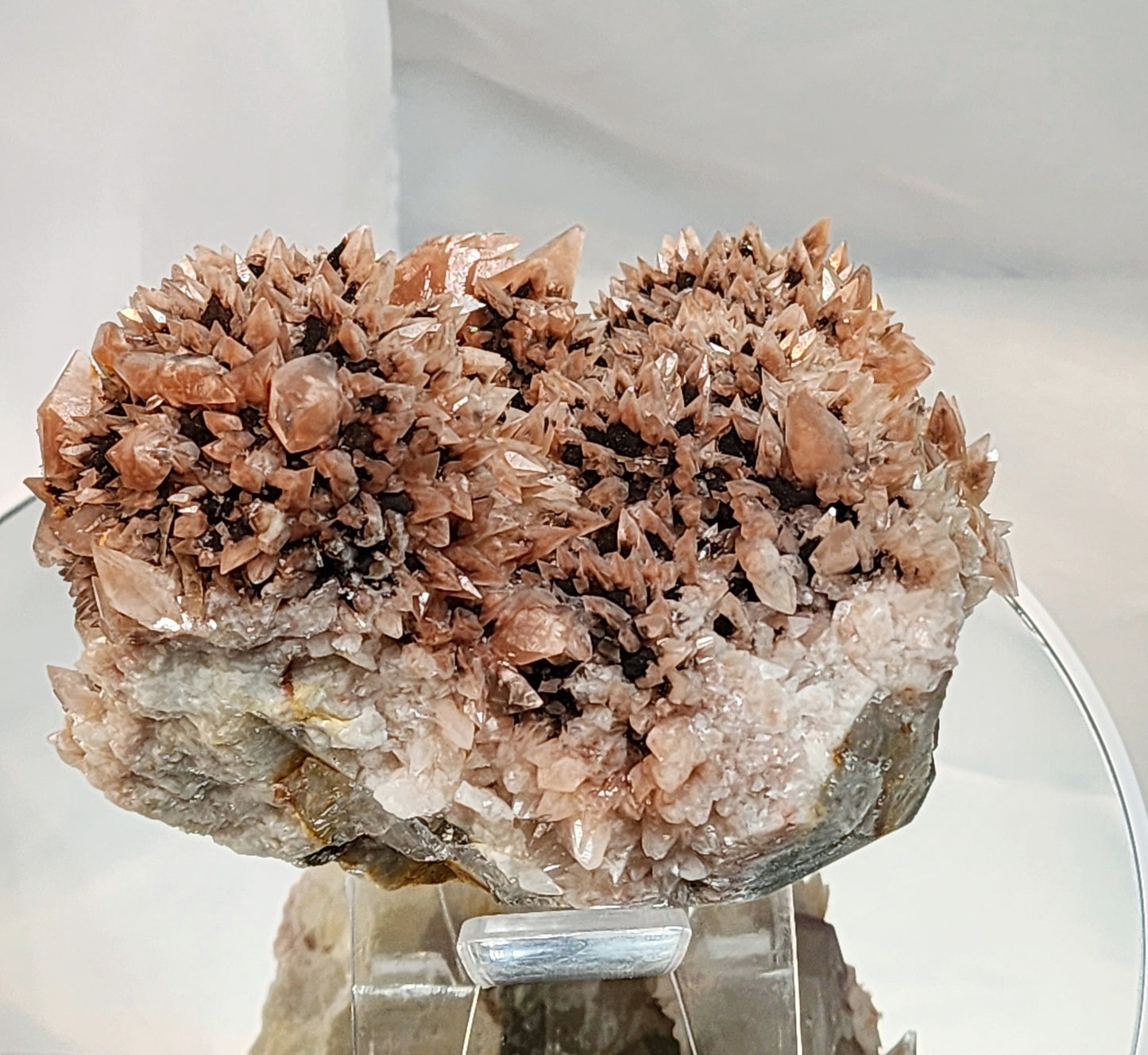 Red Phantom Feather Calcite Spcimen from India over 2lbs qualifies for free shipping
