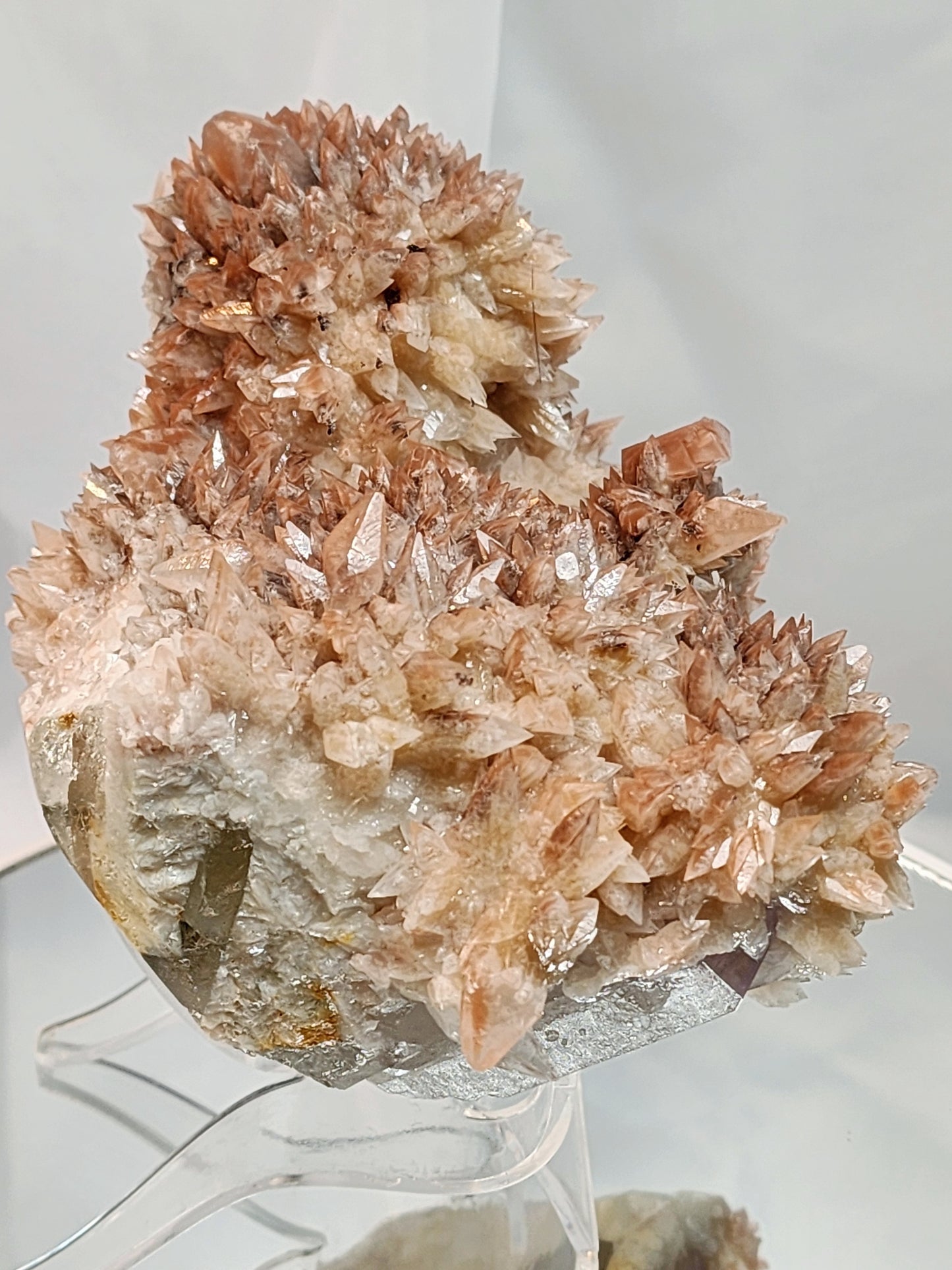 Red Phantom Feather Calcite Spcimen from India over 2lbs qualifies for free shipping