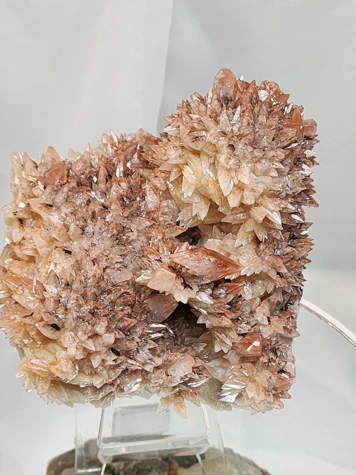 Red Phantom Feather Calcite Spcimen from India over 2lbs qualifies for free shipping