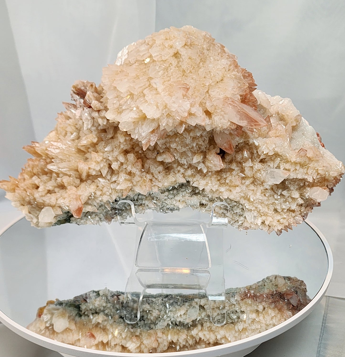 Red Phantom Feather Calcite Spcimen from India over 2lbs qualifies for free shipping