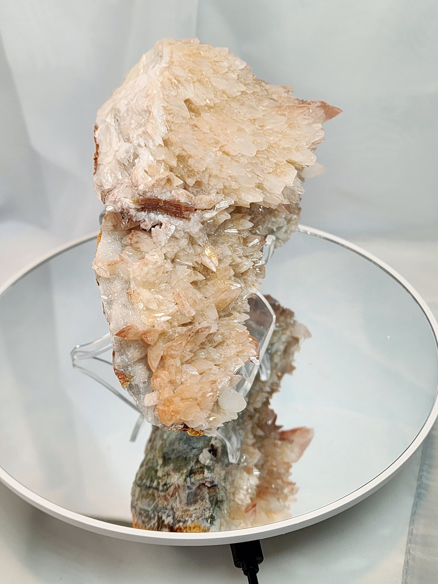 Red Phantom Feather Calcite Spcimen from India over 2lbs qualifies for free shipping