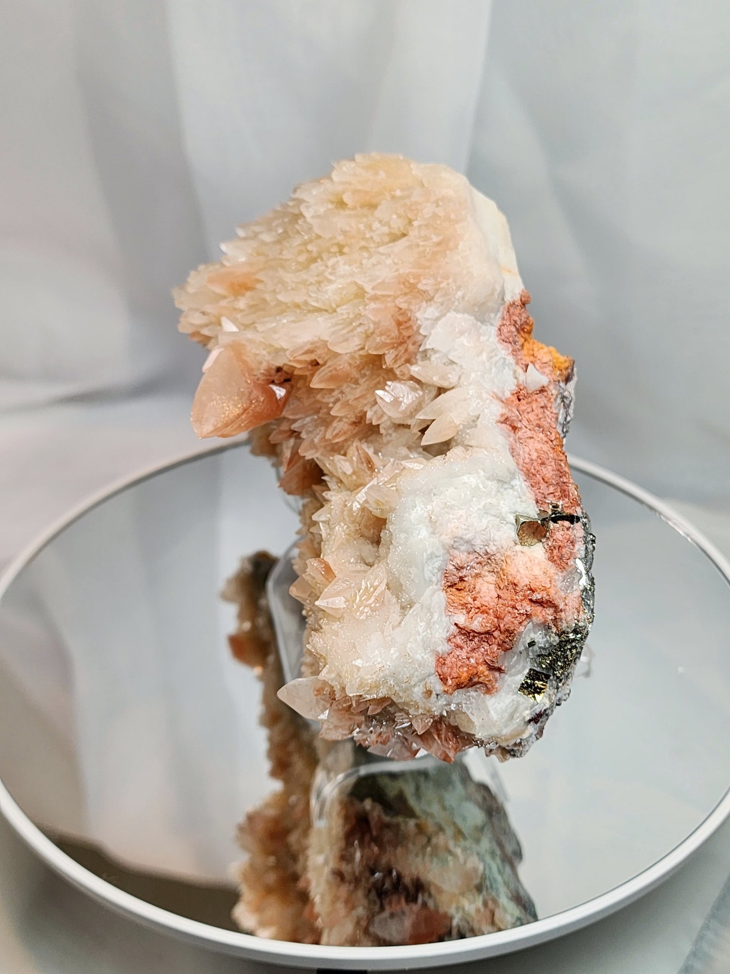 Red Phantom Feather Calcite Spcimen from India over 2lbs qualifies for free shipping