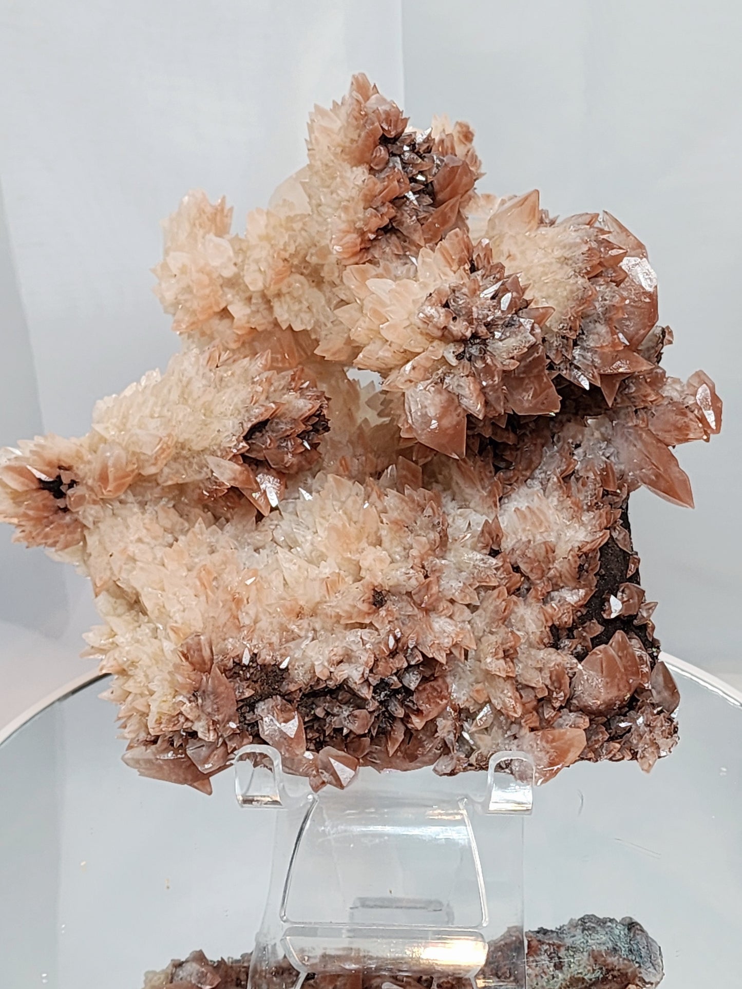 Red Phantom Feather Calcite Spcimen from India appx 2lbs qualifies for free shipping