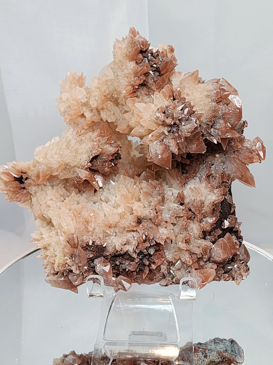 Red Phantom Feather Calcite Spcimen from India appx 2lbs qualifies for free shipping