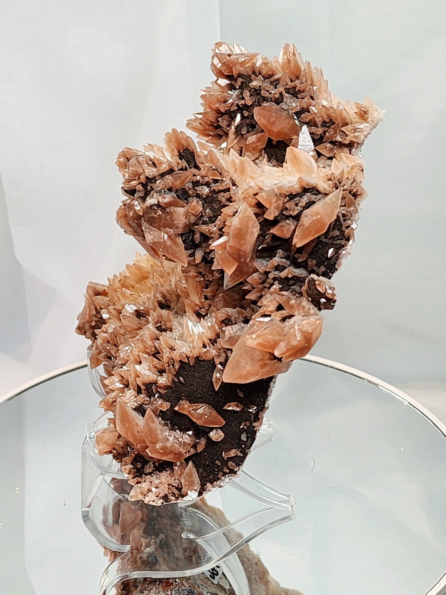 Red Phantom Feather Calcite Spcimen from India appx 2lbs qualifies for free shipping