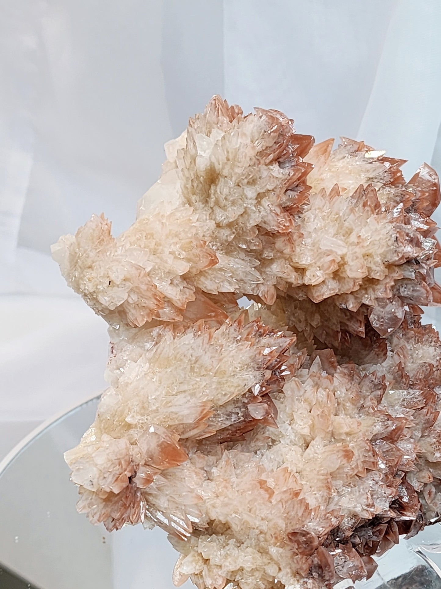 Red Phantom Feather Calcite Spcimen from India appx 2lbs qualifies for free shipping