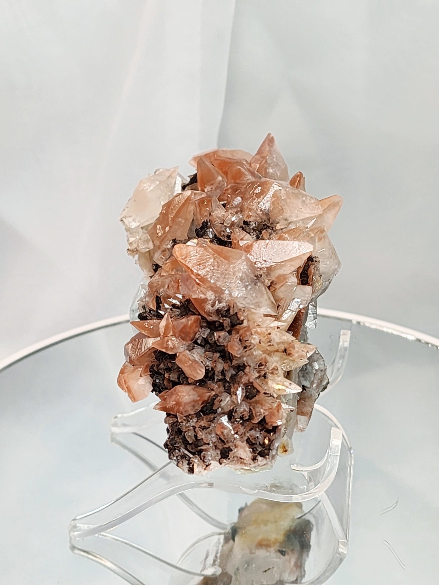 Red Phantom Feather Calcite Spcimen from India qualifies for free shipping