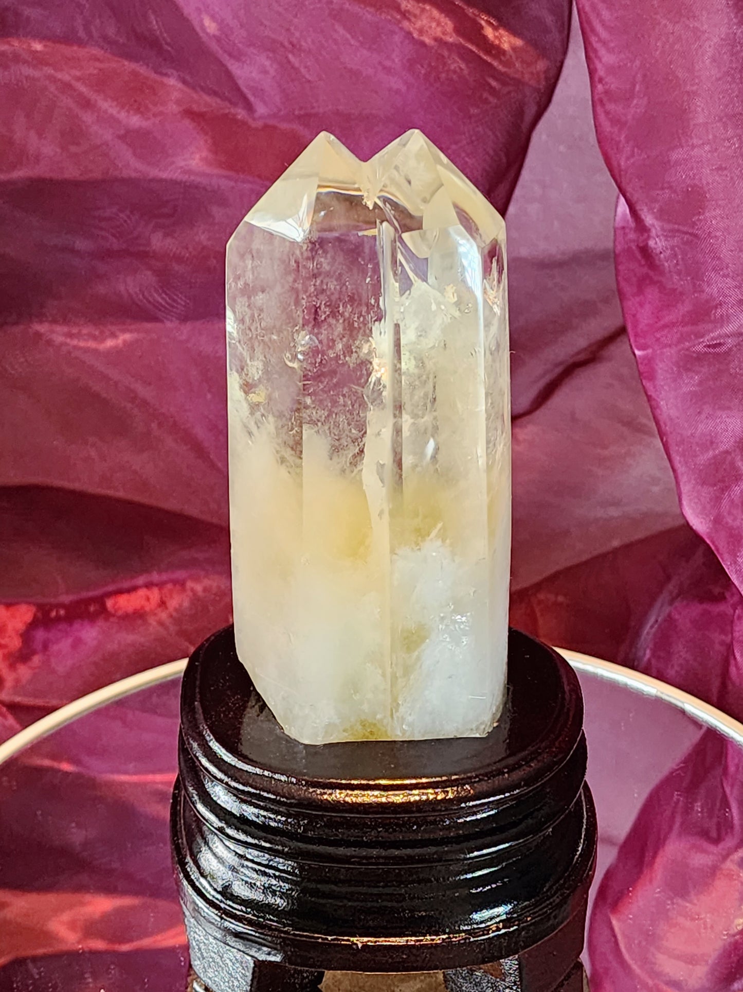Citrine Double Point With Custom base qualifies for free shipping