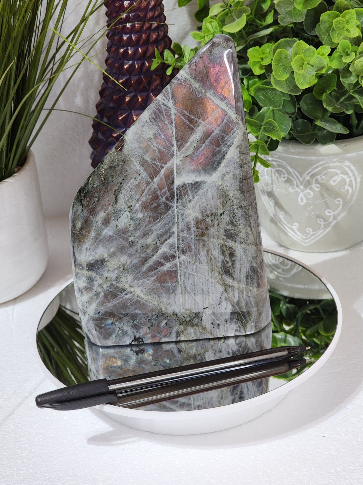 Large Sunset Flash Labradorite Free Form over 4lbs qualifies for free shipping