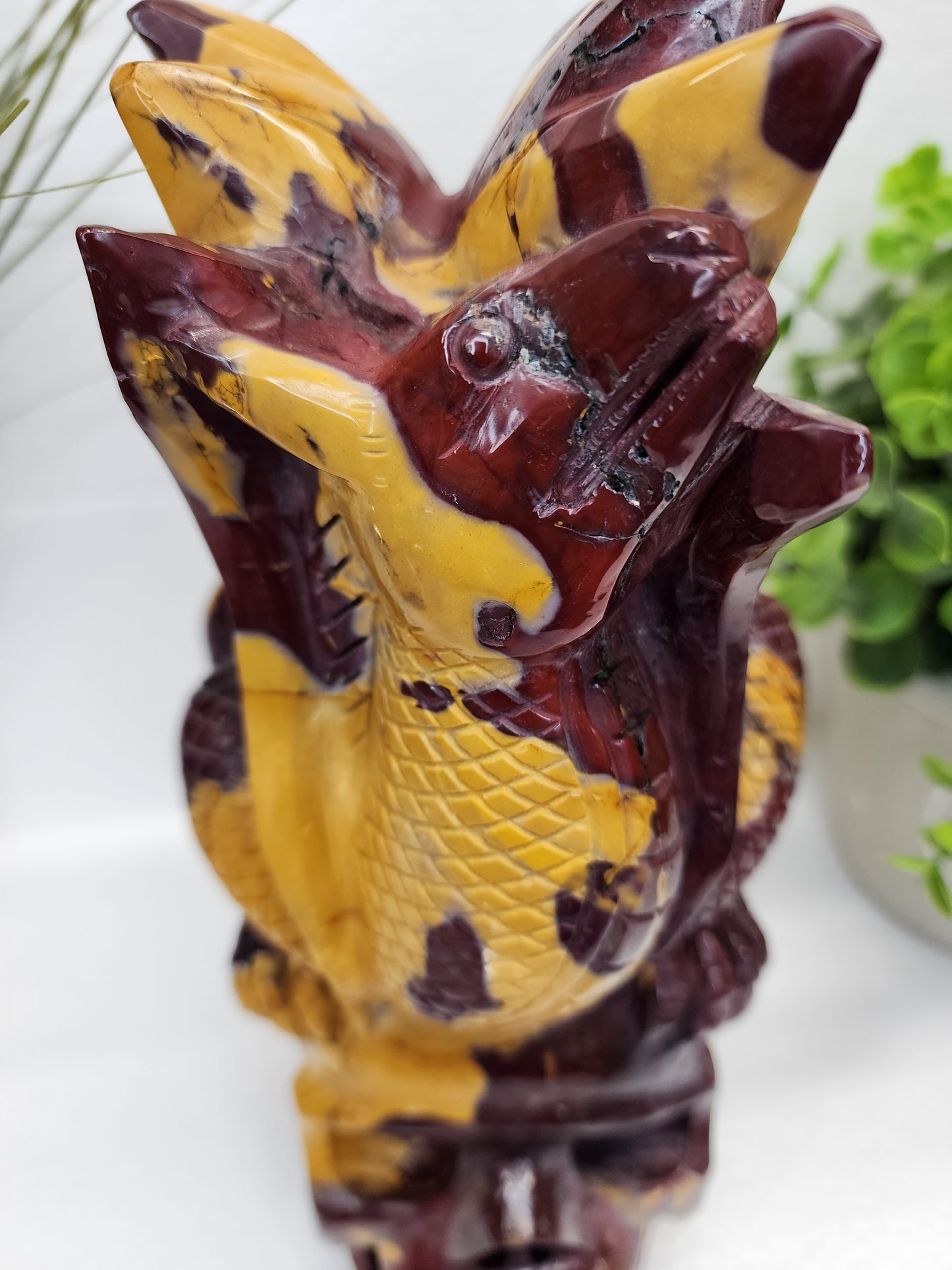 Extra Large Mookaite Skull and Dragon 10lbs qualifies for free shipping