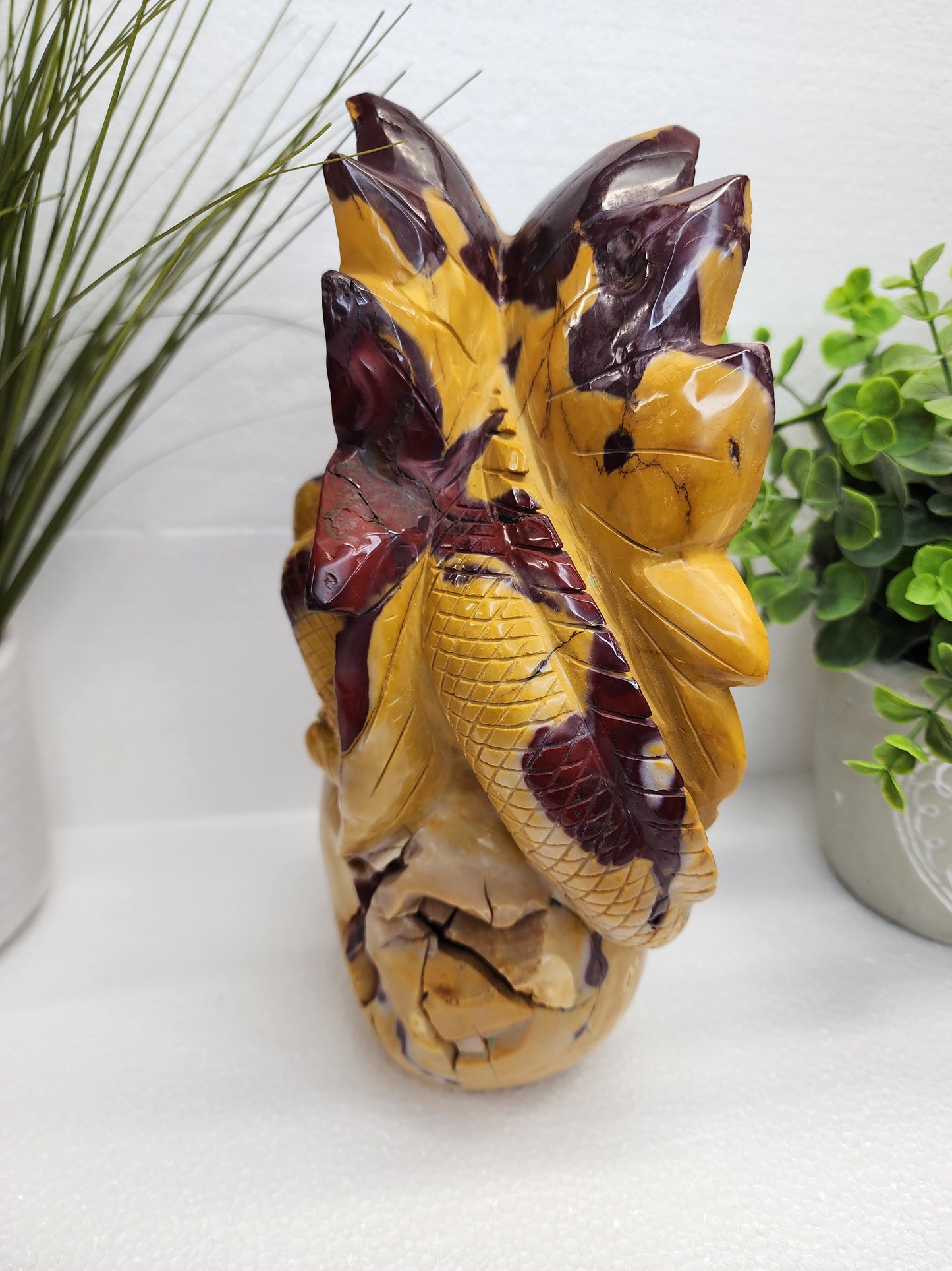 Extra Large Mookaite Skull and Dragon 10lbs qualifies for free shipping