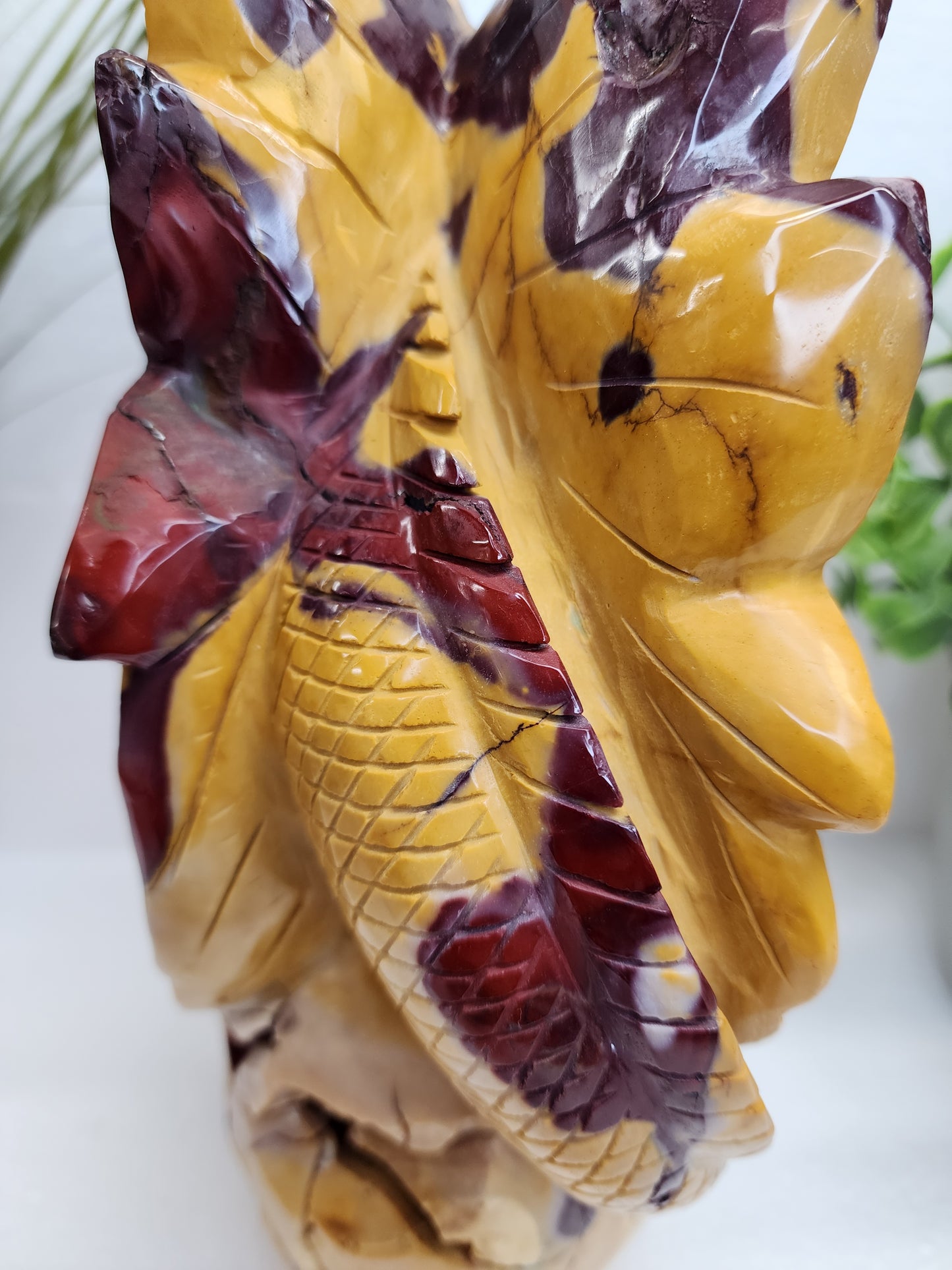 Extra Large Mookaite Skull and Dragon 10lbs qualifies for free shipping