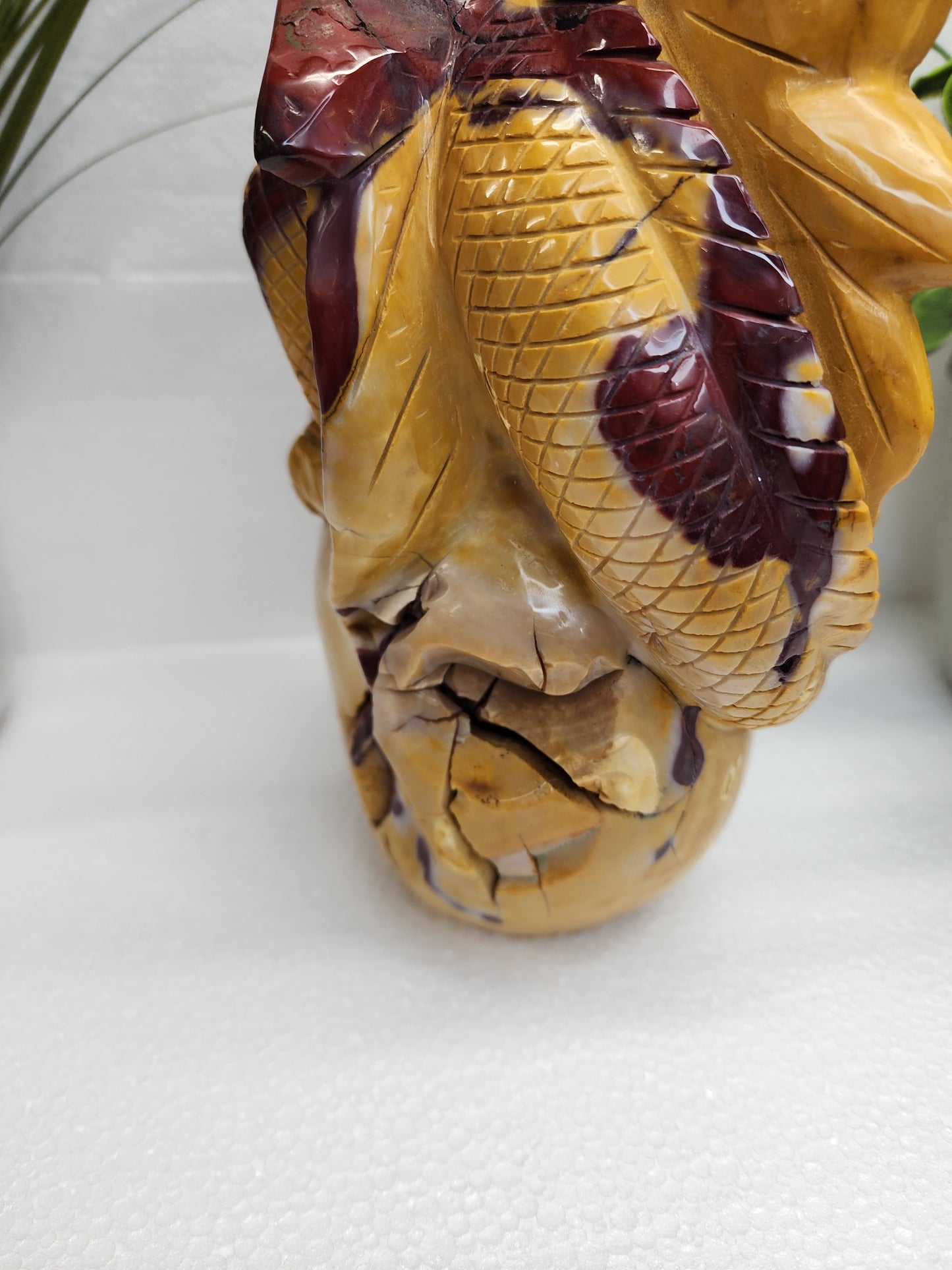 Extra Large Mookaite Skull and Dragon 10lbs qualifies for free shipping