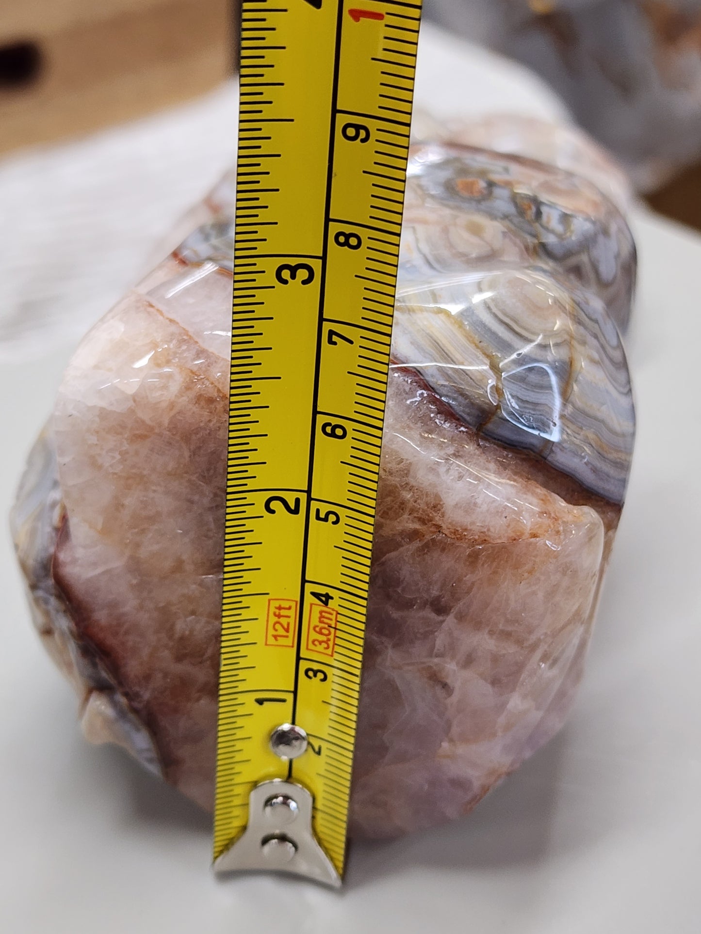 Mexican Lace/Amethyst Parrot over Carving over 2lbs qualifies for free shipping