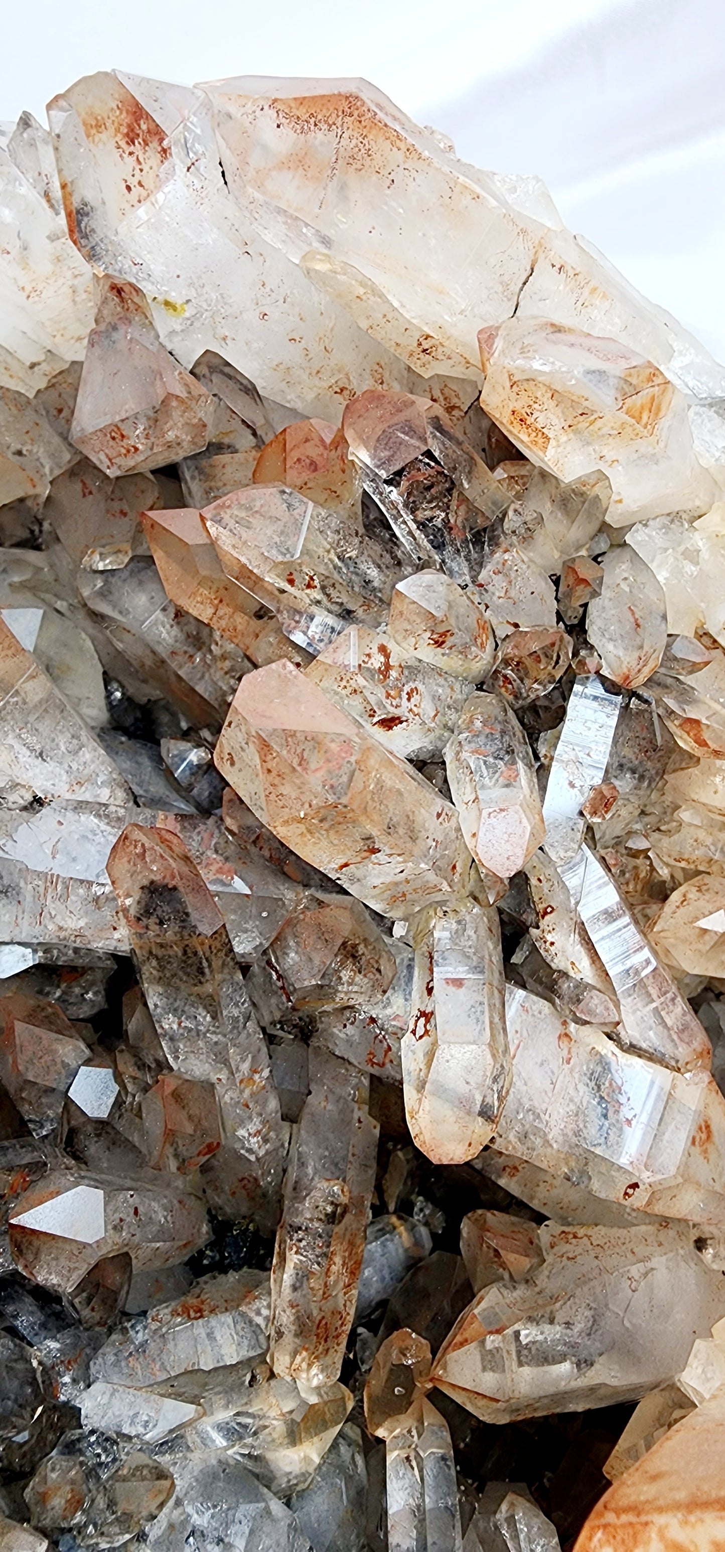 Extra Large HQ Red Clay Quartz Cluster From Morocco over 16lbs qualifies for free shipping